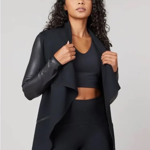 SPANX Black Waterfall Jacket - Picture 2 of 3